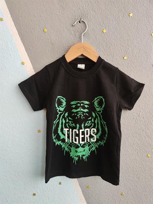 1462 - Tigers Baskılı Yazlık Erkek Takım - Yeşil
