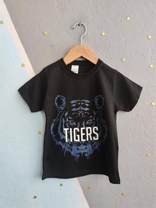 1462 - Tigers Baskılı Yazlık Erkek Takım - Lacivert
