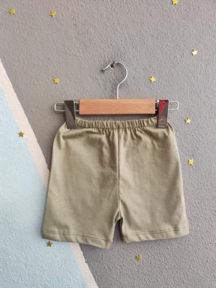 1526 - Summer Baskılı Erkek Çocuk Takım - Mint Yeşili