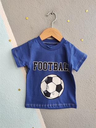 1604 - Futbol Topu Baskılı Aylık Erkek Çocuk Takım - Saks