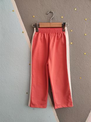 1679 - On Life Baskılı Kapüşonlu Kız Takım - Beyaz - Gül Kurusu