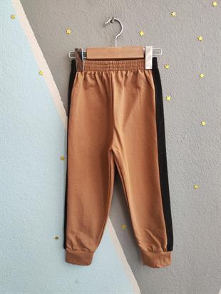 1700 - Wear The Future Baskılı Erkek Çocuk Takım - Kahve