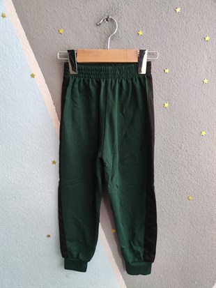 1700 - Wear The Future Baskılı Erkek Çocuk Takım - Zümrüt