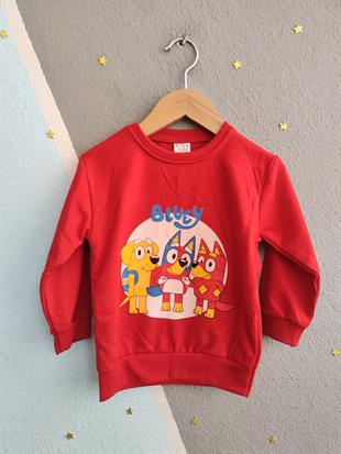 1745 - Karakter Baskılı Mevsimlik Erkek Takımı - Kırmızı