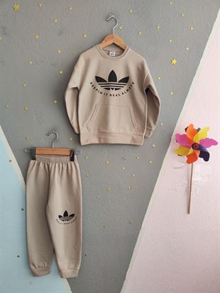 1798 - Always Baskılı Erkek Takım - Bej