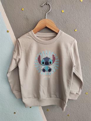 1817 - Stc Karakter Desenli Kız Çocuk takımı -Gri