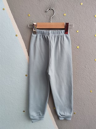 1944 - Every Baskılı Mevsimlik Erkek Çocuk Takım - Buz mavi