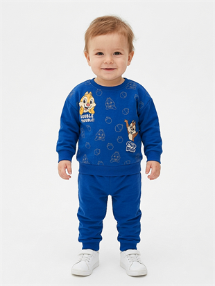 1950 - Aslan Baskılı Aylık Erkek Çocuk Takımı - Saks