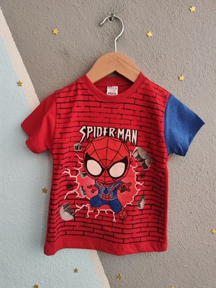 1956 - Karakter Baskılı Kısa Kollu Erkek Takım - Kırmızı