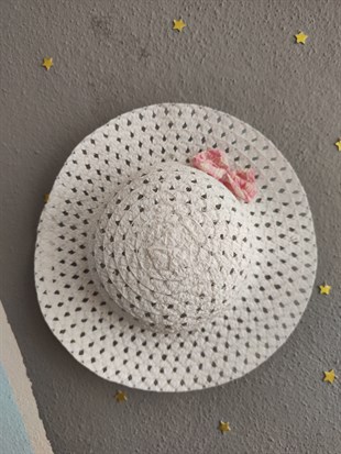 1959 - Kare Desenli Şapkalı Ekose Kız Elbise - Pembe