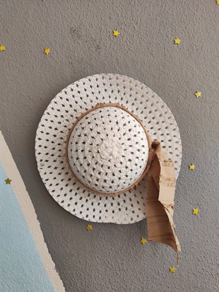 1971 - Bürümcük Kumaş Şapkalı Kız Çocuk Takımı - Bej