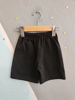 1980 -  Cool Bear Baskılı Erkek Bebek Takım - Siyah