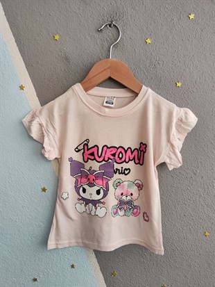 1983 - Karakter Baskılı  Kız Çocuk Takım - Toz Pembe