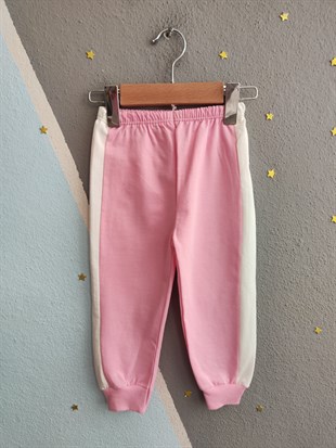 1986 - Original Baskılı Kız Çocuk Takım - Pembe