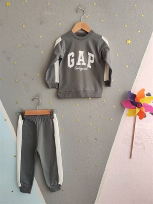 1986 - Original Baskılı Unisex Çocuk Takım - Füme