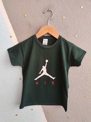 1995 - Basketbol Temalı Eşofman Altı Lastikli Erkek  Çocuk Takımı - Haki