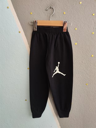 1995 - Basketbol Temalı Eşofman Altı Lastikli Erkek  Çocuk Takımı - Haki