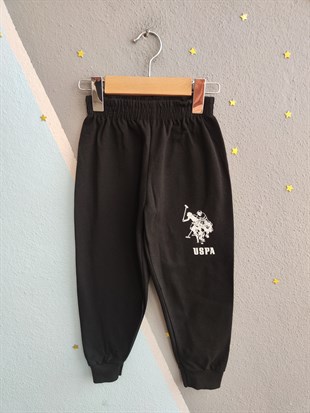 1996 - Tişörtü Baskılı Eşofman Altı Lastikli Erkek  Çocuk Takımı -Haki