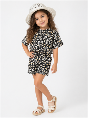 2000 -Güneş Bahçesi Seti Kız Çocuk Takımı - Siyah