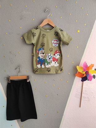 2006 - Baskılı Erkek Çocuk Takım - Asker Yeşili