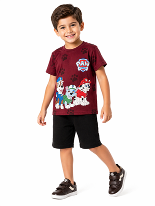 2006 - Baskılı Erkek Çocuk Takım - Bordo