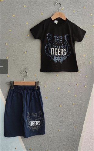 2009 - Tigers Baskılı Yazlık Erkek Takım - Lacivert