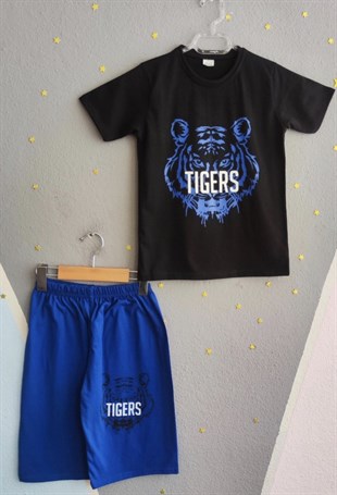 2009 - Tigers Baskılı Yazlık Erkek Takım - Saks
