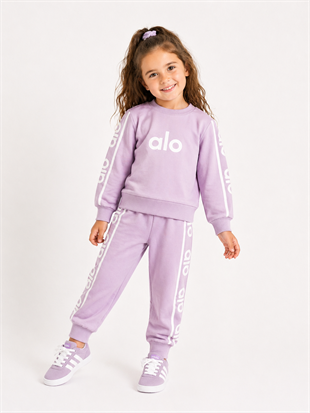 2010 - Sportif Baskılı Unisex Çocuk Takım - Lila