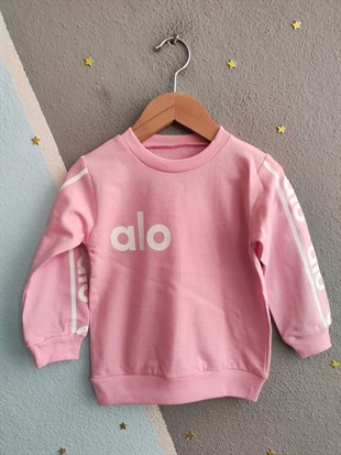 2010 - Sportif Baskılı Unisex Çocuk Takım - Pembe