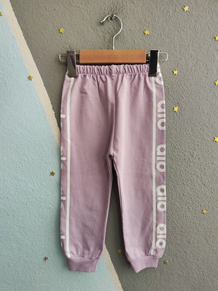 2010 - Sportif Baskılı Unisex Çocuk Takım - Lila