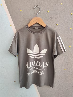 2014 -  Originals  Baskılı Şortlu Erkek Çocuk Takım - Gri