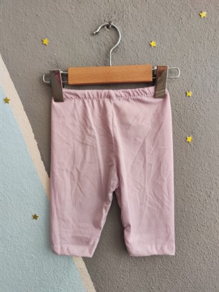 2024 - Fiyonklu Kapri Taytlı Kız Takım - Pembe - Siyah