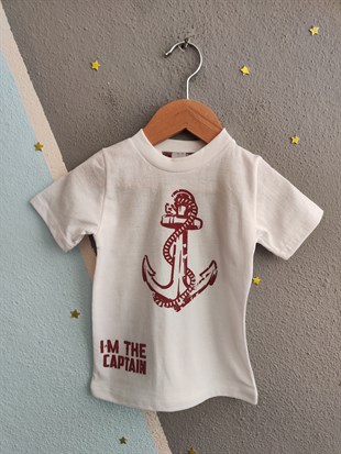 2026 - Çapa Baskılı Erkek Çocuk Takım- Bordo