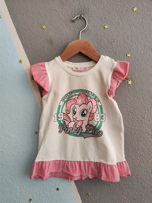 2113 -Karakter Baskılı Kız Çocuk Takım - Pembe