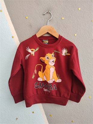 2116 - Baskılı Erkek Çocuk Takımı - Bordo