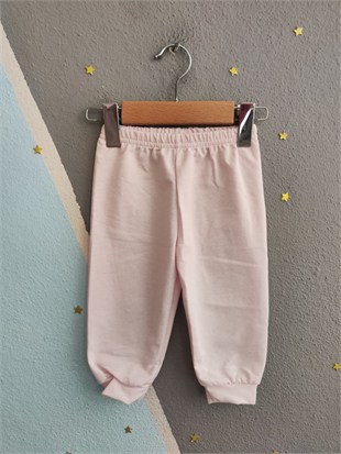2132 - Kapüşonlu Unisex Bebek Takımı - Pembe
