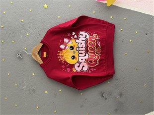 2134 - Baskılı Kız Çocuk Takım - Fuşya