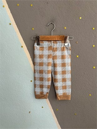 2145 - Bear Baskılı Erkek Bebek Takımı - Açık mavi