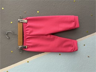 2162 - Ayıcık Baskılı Kız Bebek Takımı - Neon Pembe