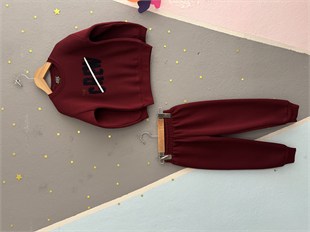 2167 - Baskılı Kışlık Erkek Çocuk Takımı - Bordo