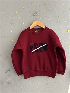 2167 - Baskılı Kışlık Erkek Çocuk Takımı - Bordo