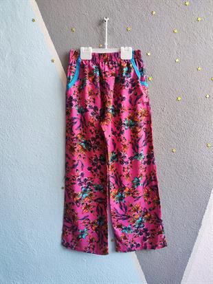 Altı İspanyol Paçalı Kız Takım - Mavi