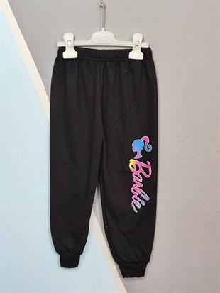 Barbie Baskılı Kapüşonlu Kız Takım - Gül Kurusu