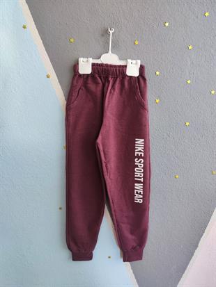 Marka Baskılı Kapüşonlu Kız Takım- Gül Kurusu