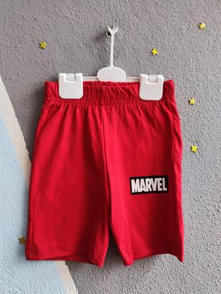 Marvel Baskılı Marka Erkek Takım - Kırmızı