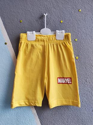 Marvel Baskılı Marka Erkek Takım - Sarı