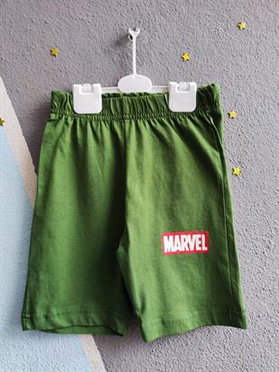 Marvel Baskılı Marka Erkek Takım - Yeşil