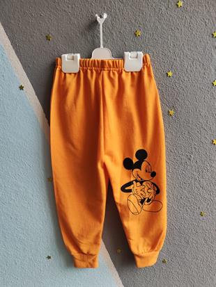 Mickey Baskılı Üçlü Erkek Takım -Sarı