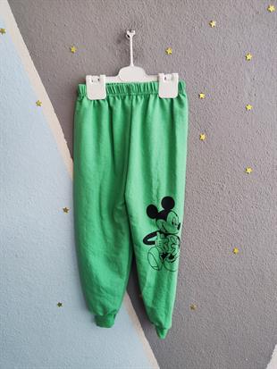 Mickey Baskılı Üçlü Erkek Takım -Yeşil