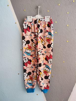 Minnie&Duffy Baskılı Mevsimlik Kız Takım - Somon